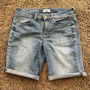 Denim Bermuda Shorts